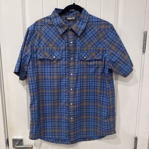 STIO Eddy Short-Sleeve Shirt - Men's Size M Pearl Snap